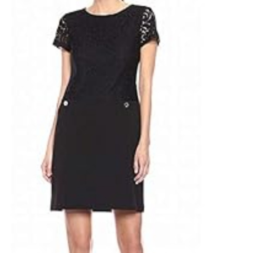 Tommy Hilfiger Elegant Black Lace Mini Dress Womens‎ Size 10